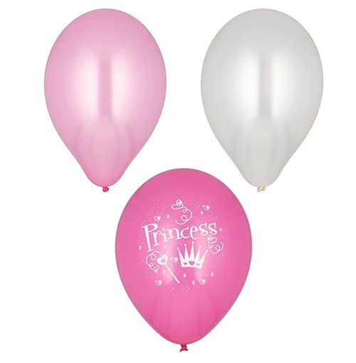 6 Luftballons Ø 29 cm farbig sortiert "Princess" 20160 Luftballons Ø 29 cm farbig sortiert "Princess"