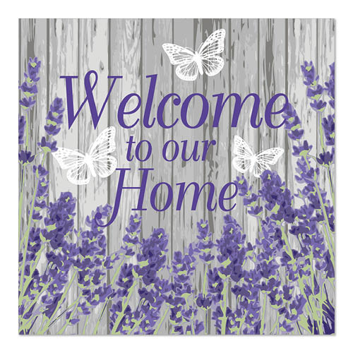 22800 Servietten, 3-lagig 1/4-Falz 33 cm x 33 cm "Welcome"