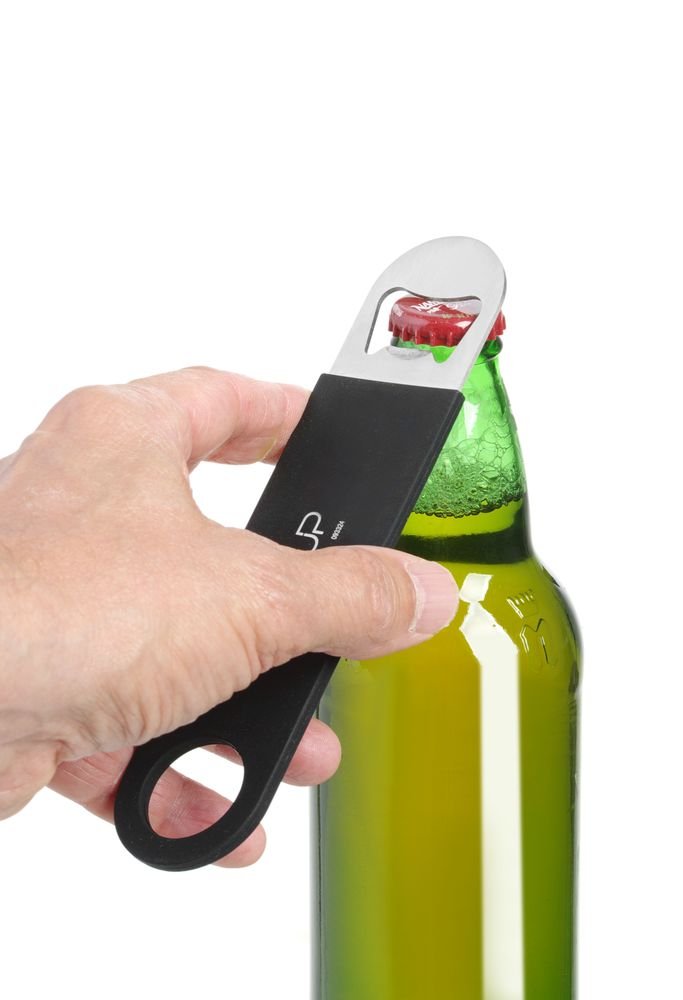 Flaschenöffner, BarUp, Schwarz, 180x40mm