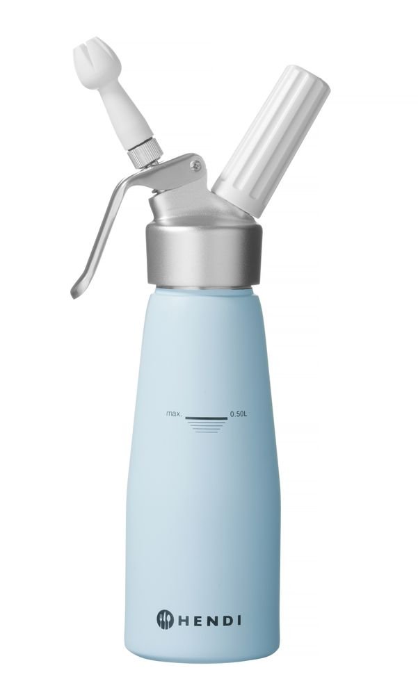 Sahnespender, HENDI, 0,5L, Pastellblau, ⌀80x(H)260mm