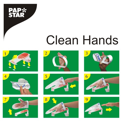 8 Clean Hands Base Kit Edelstahl 11,5 cm x 12,7 cm x 22 cm silber