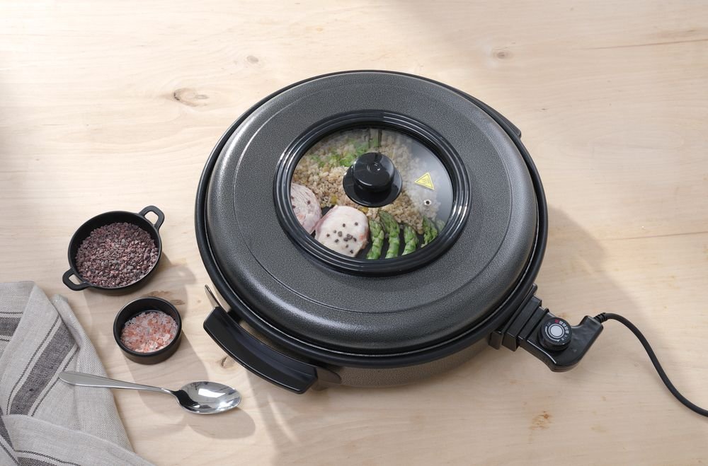 Partypfanne, HENDI, Innentopf 550x60 mm, 230V/1600W, ø620x(H)190mm