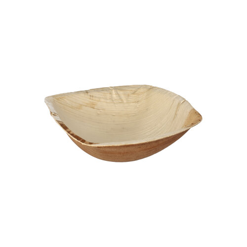 2400 Schalen Palmblatt "pure" 350 ml 4,5 cm x 17 cm x 17 cm natur "QUADRATO"