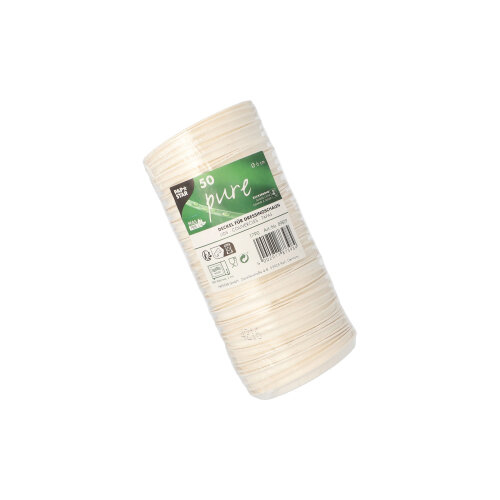 48000 Deckel für Dressingschalen Zuckerrohr "pure" Ø 6 cm weiss