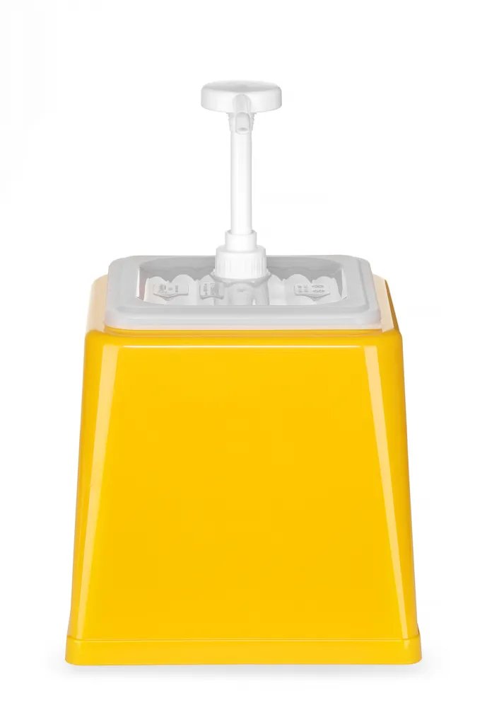 Pump-Saucenspender, 2,5L, Gelb, 230x210x(H)327mm