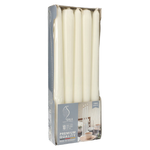 10 Leuchterkerzen Ø 2,3 cm · 25 cm weiss 6000 Leuchterkerzen Ø 2,3 cm · 25 cm weiss