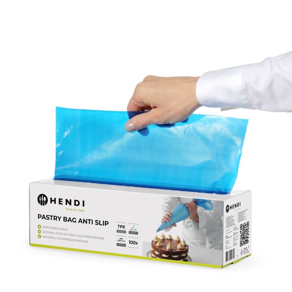 Spritzbeutel, rutschfest - 100 Stk., HENDI, Blau, 100 Stk., 515x280mm Spritzbeutel, rutschfest - 100 Stk., HENDI, Blau, 100 Stk., 515x280mm