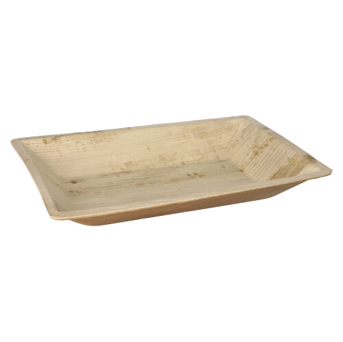 4000 Teller Palmblatt "pure" eckig 3 cm x 23 cm x 16 cm natur