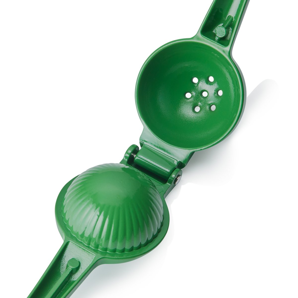 Limettenpresse, Ø 5 cm, 20,5 x 6 cm, grün, Aluguss Limettenpresse, Ø 5 cm, 20,5 x 6 cm, grün, Aluguss