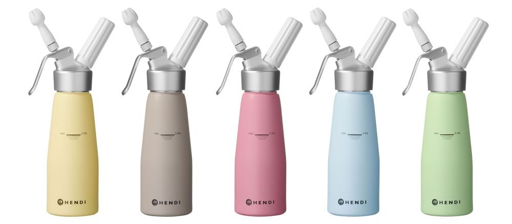 Sahnespender, 0,5L, Pastellrosa, ⌀80x(H)260mm Sahnespender, 0,5L, Pastellrosa, ⌀80x(H)260mm