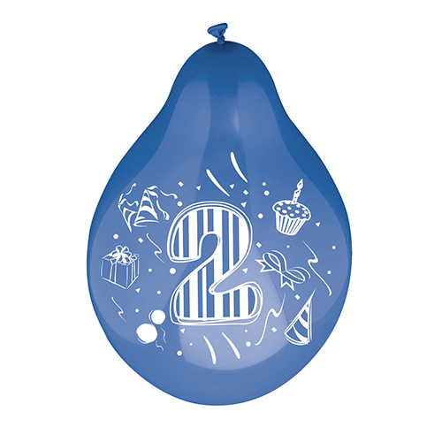 72 Zahlenluftballons Ø 25 cm farbig sortiert "2" 20160 Zahlenluftballons Ø 25 cm farbig sortiert "2"