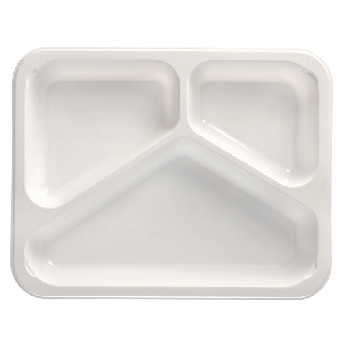 6000 Mikrowellenschalen, PP 3-geteilt 765 ml 3,2 cm x 22,7 cm x 17,8 cm weiss