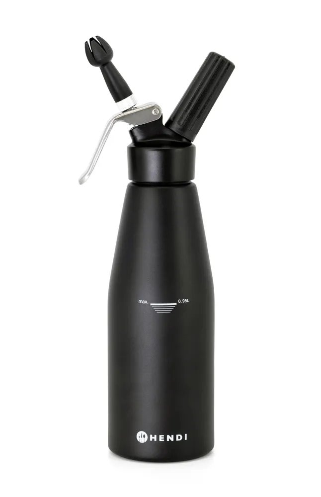 Sahnespender, schwarz, Kitchen Line, 0,95L, Schwarz, ⌀95x(H)320mm