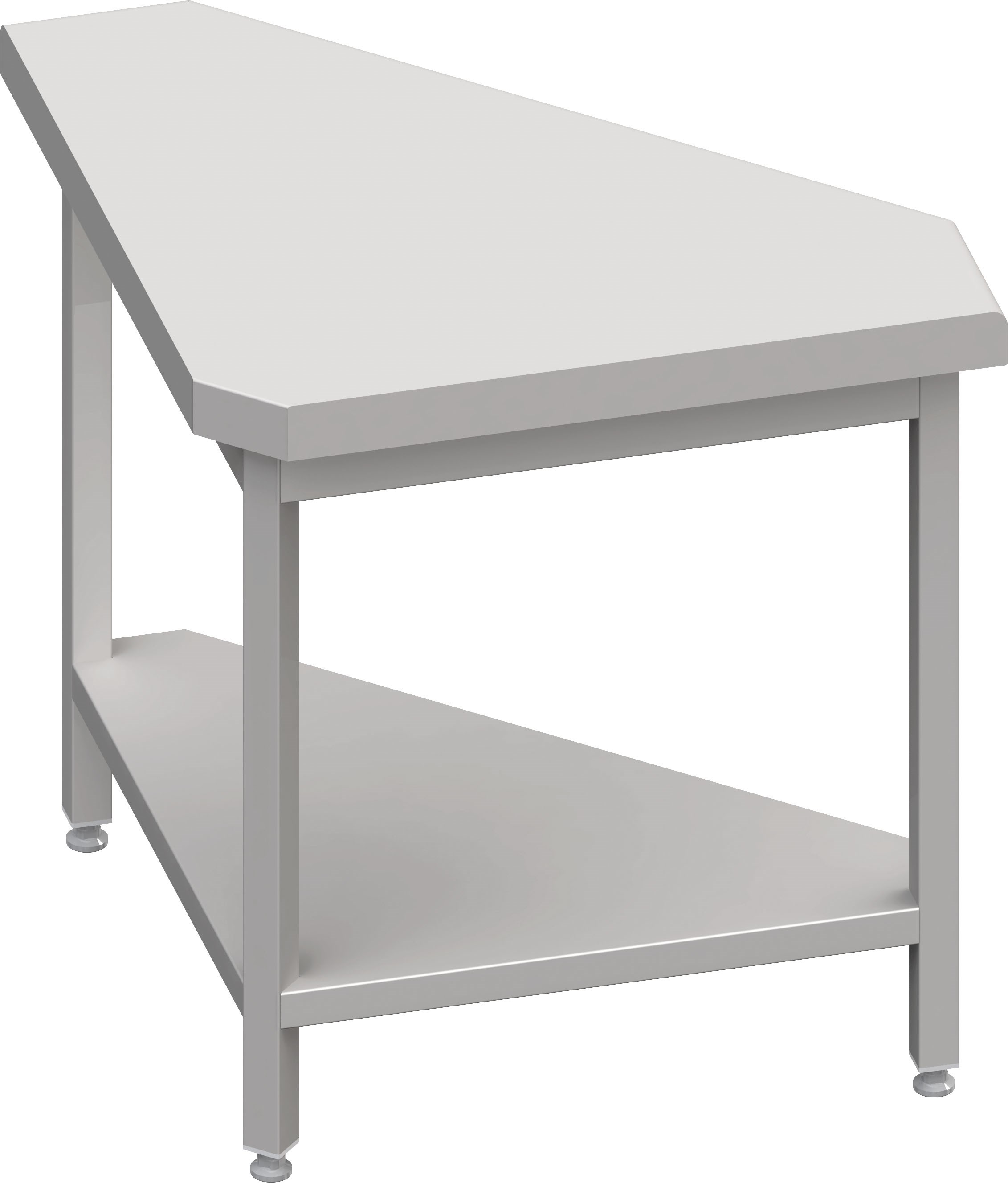 Neutralausgabe 90° Ausseneckmodul 785x785x880 mm, Edelstahlarbeitsplatte Neutralausgabe 90° Ausseneckmodul 785x785x880 mm, Granitabdeckung "Standard G1"