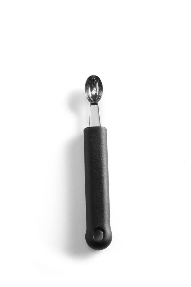 Kugelausstecher einfach - oval, HENDI, Schwarz, (L)160mm, Ø 26 mm