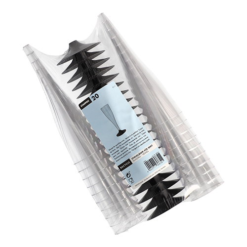 20 Stiel-Gläser für Sekt, PS 0,1 l Ø 5 cm · 17,5 cm glasklar 4800 Stiel-Gläser für Sekt, PS 0,1 l Ø 5 cm · 17,5 cm glasklar