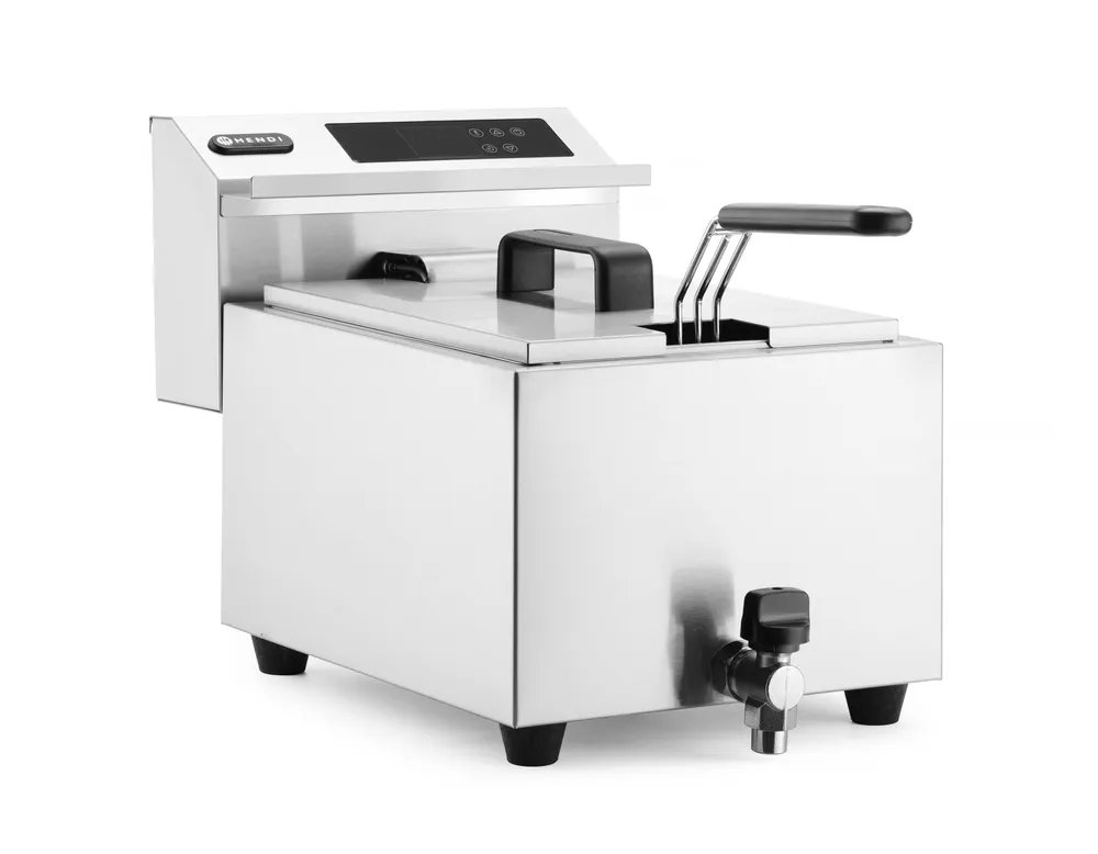 Friteuse Profi Line digital - mit Ablasshahn - 8 l, Profi Line, 8L, 230V/3500W, 305x515x(H)345mm Friteuse Profi Line digital - mit Ablasshahn - 8 l, Profi Line, 8L, 230V/3500W, 305x515x(H)345mm