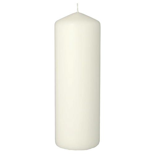 624 Stumpenkerze Ø 70 mm · 200 mm weiss