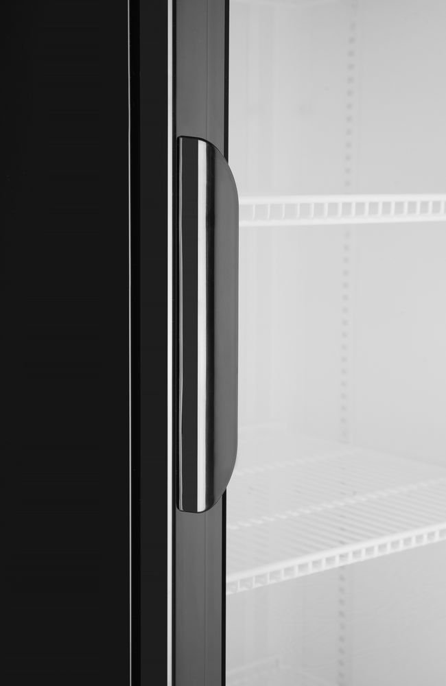 Eintüriger Kühlschrank mit hinterer Bar und hinterleuchteter Blende,, Arktic, 254L, Schwarz, 220-240V/250W, 578x605x(H)1980mm