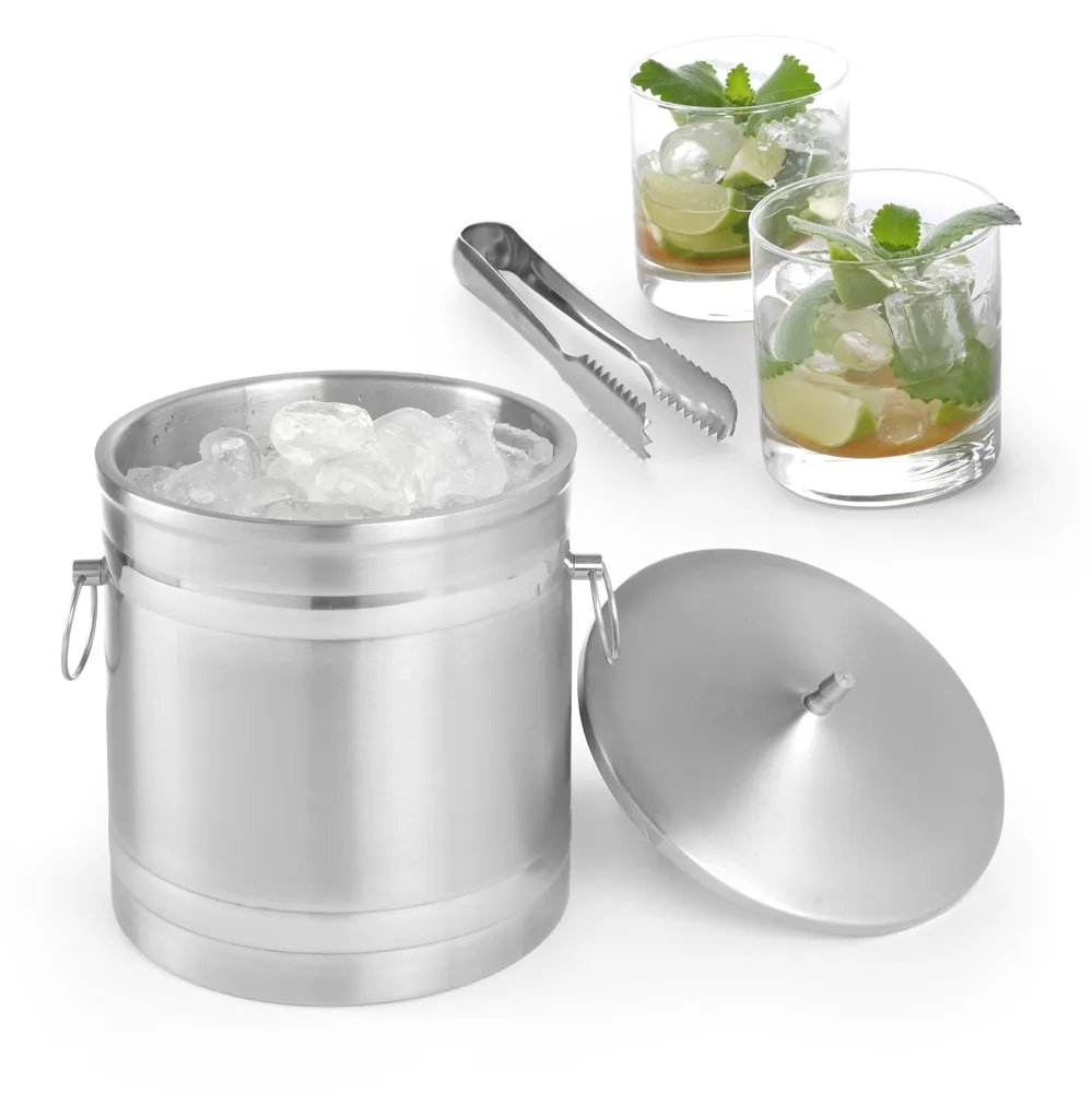 Eiskübel doppelwandig, BarUp, 5L, Silber, ⌀200x(H)230mm Eiskübel doppelwandig, BarUp, 5L, Silber, ⌀200x(H)230mm