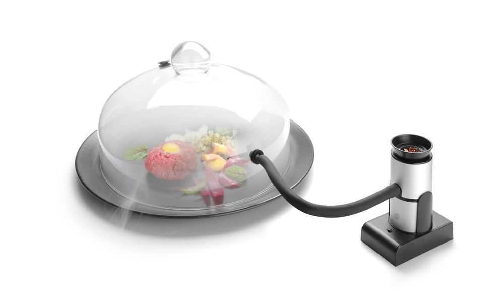 Glasglosche mit Lüftungsöffnung, HENDI, Cocktail-Glosche, ⌀150x(H)280mm Glasglosche mit Lüftungsöffnung, Servierglosche, ⌀260x(H)175mm