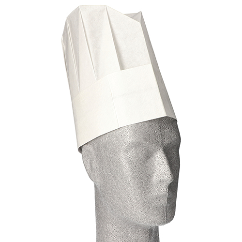 WORK-INN/-PS Kochmützen, Krepp 23 cm x 27,7 cm weiss "Provence" Größenverstellbar WORK-INN/-PS Kochmützen, Krepp 23 cm x 27,7 cm weiss "Provence" Größenverstellbar