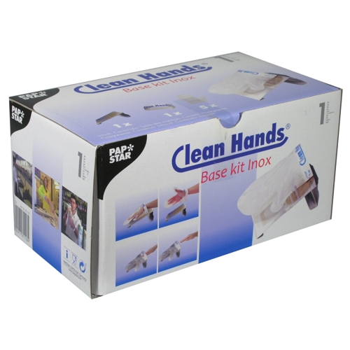 8 Clean Hands Base Kit Edelstahl 11,5 cm x 12,7 cm x 22 cm silber