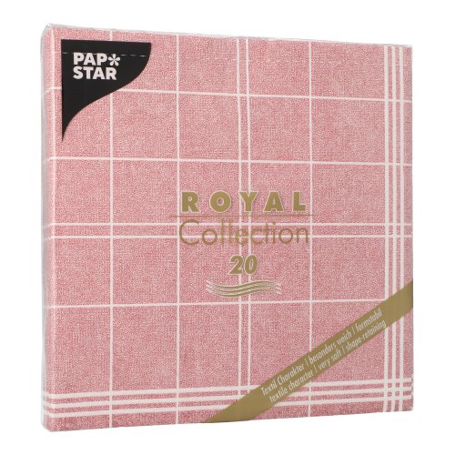 12000 Servietten "ROYAL Collection" 1/4-Falz 40 cm x 40 cm bordeaux "Kitchen Craft"