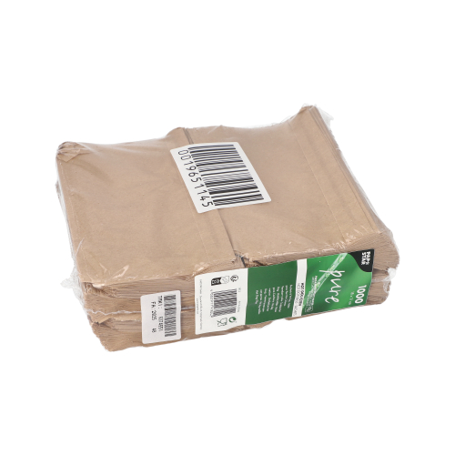 112000 Hot Dog-Tüten "pure" 18 cm x 11 cm braun fettdicht