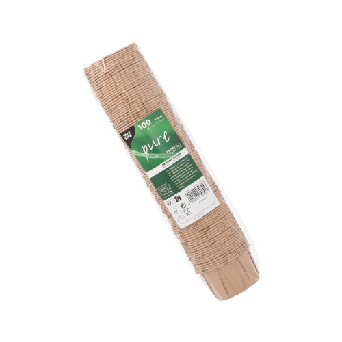 2000 Dressingbecher, Papier "pure" 110 ml Ø 7 cm · 4,2 cm braun 36000 Dressingbecher, Papier "pure" 110 ml Ø 7 cm · 4,2 cm braun