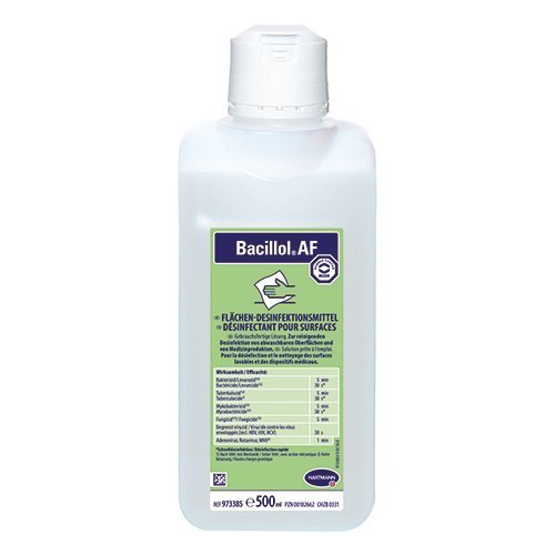 800 "Paul Hartmann" Flächen Desinfektion 500 ml "Bacillol AF" Flasche