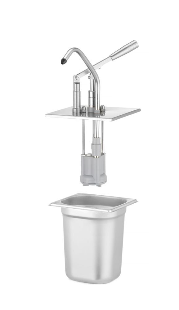 Deckel mit Spender für GN-Behälter, aus rostfreiem Stahl, HENDI, GN 1/3, 330x180mm