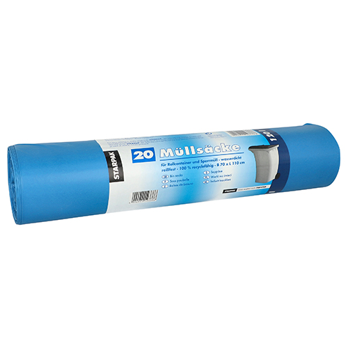6400 Müllsäcke, LDPE 120 l 110 cm x 70 cm blau