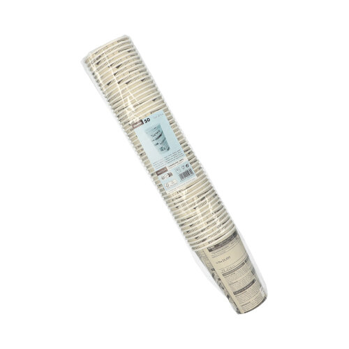 10000 Trinkbecher, Pappe "To Go" 0,4 l Ø 9 cm · 13,9 cm weiss "Newsprint"