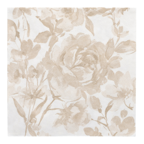 250 Servietten "ROYAL Collection" 1/4-Falz 40 cm x 40 cm sand "Rose" 12500 Servietten "ROYAL Collection" 1/4-Falz 40 cm x 40 cm sand "Rose"