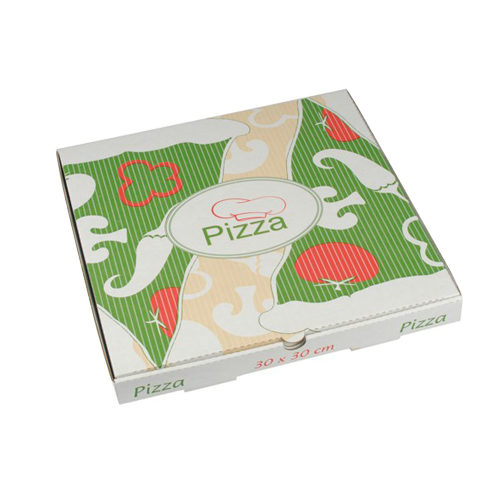 1800 Pizzakartons, Cellulose "pure" eckig 30 cm x 30 cm x 3 cm