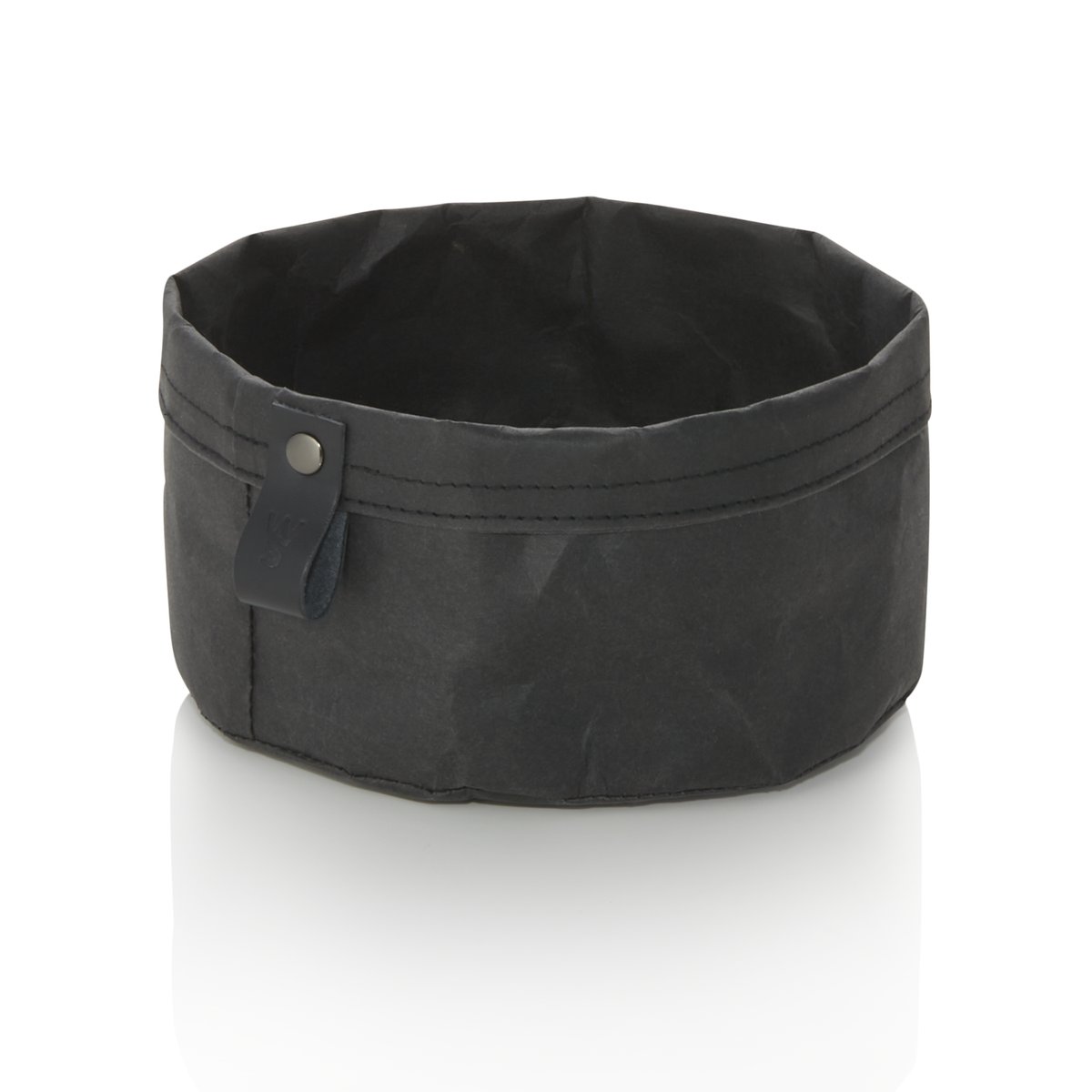 Brottasche CRAFT & CRUMBLE, Ø 17 cm, Höhe 11 cm, schwarz, Kraft Paper