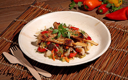 60 Teller, Palmblatt "pure" rund Ø 23 cm · 2,5 cm 1800 Teller, Palmblatt "pure" rund Ø 23 cm · 2,5 cm