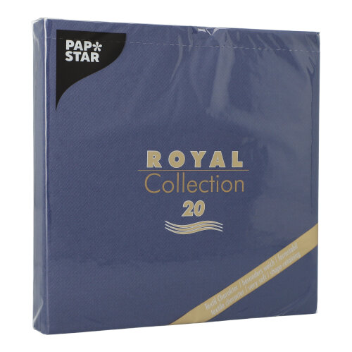 12000 Servietten "ROYAL Collection" 1/4-Falz 40 cm x 40 cm dunkelblau