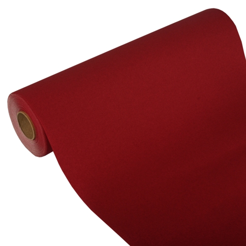 112 Tischläufer, Tissue "ROYAL Collection" 24 m x 40 cm bordeaux