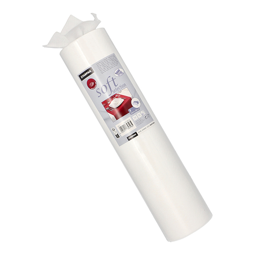 1 Tischläufer, stoffähnlich, Vlies "soft selection" 24 m x 40 cm weiss 112 Tischläufer, stoffähnlich, Vlies "soft selection" 24 m x 40 cm weiss