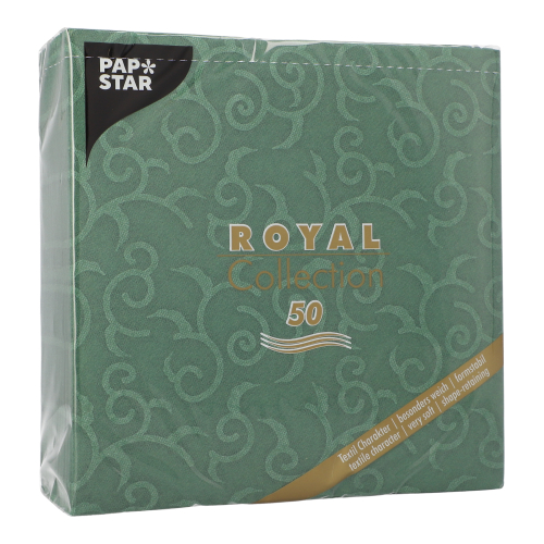 50 Servietten "ROYAL Collection" 1/4-Falz 40 cm x 40 cm dunkelgrün "Casali" 12500 Servietten "ROYAL Collection" 1/4-Falz 40 cm x 40 cm dunkelgrün "Casali"