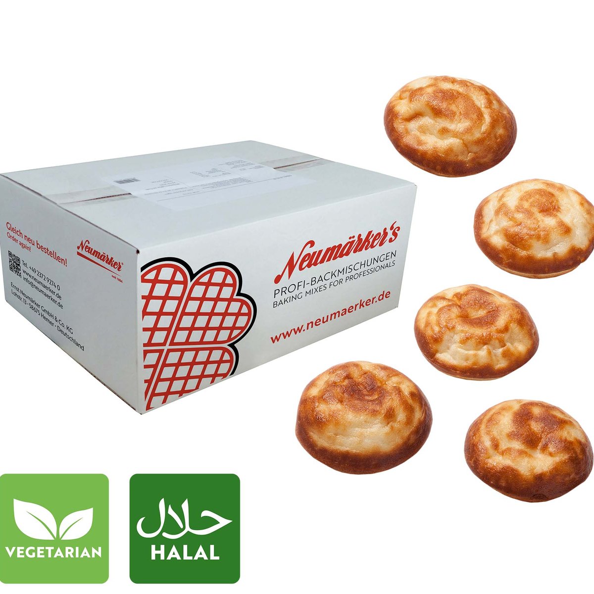 Poffertjes-Ready-Mix Karton à 10 kg (10x 1 kg)