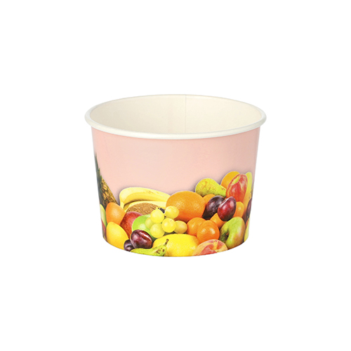 14400 Eisbecher, Pappe rund 150 ml Ø 7,7 cm · 5,5 cm "Früchte"