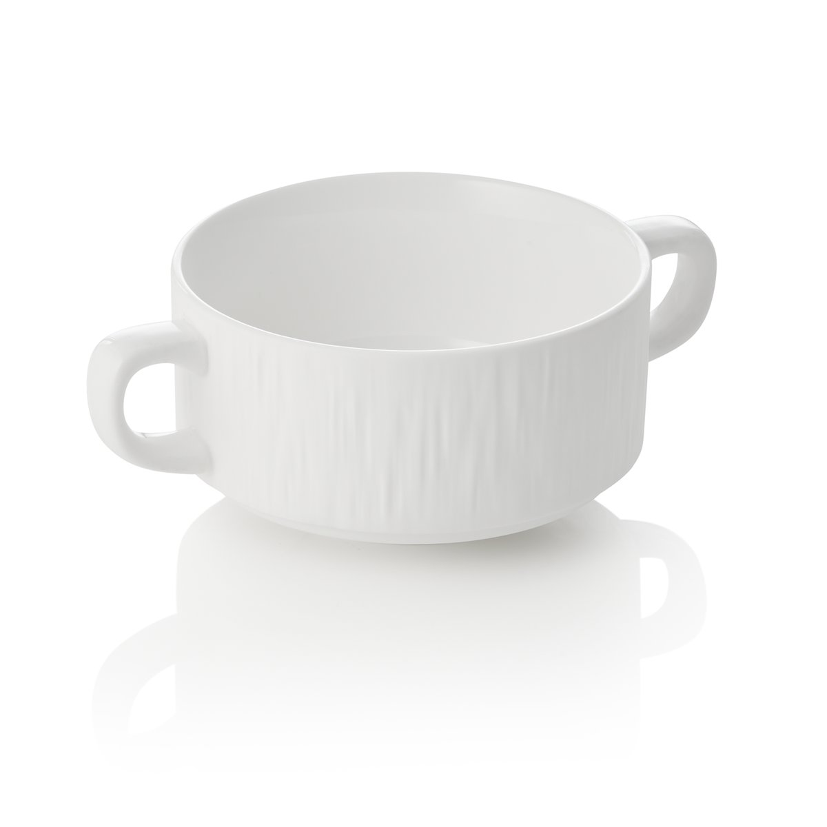 Suppentasse mit Untertasse Set MAYA SHIRO, Ø 10,5 cm, 250 ml, weiß