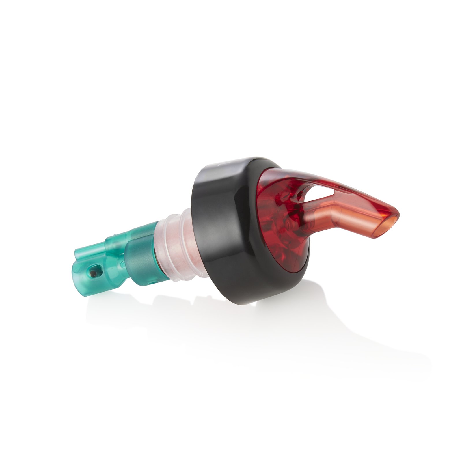 Ausgießer Set, 2,5 cl, grün, Set á 12 Stück, Kunststoff, Edelstahl