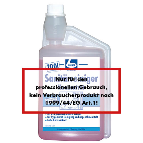 Dr. Becher Sanitärreiniger Konzentrat 1 l Dosierflasche Dr. Becher Sanitärreiniger Konzentrat 1 l Dosierflasche
