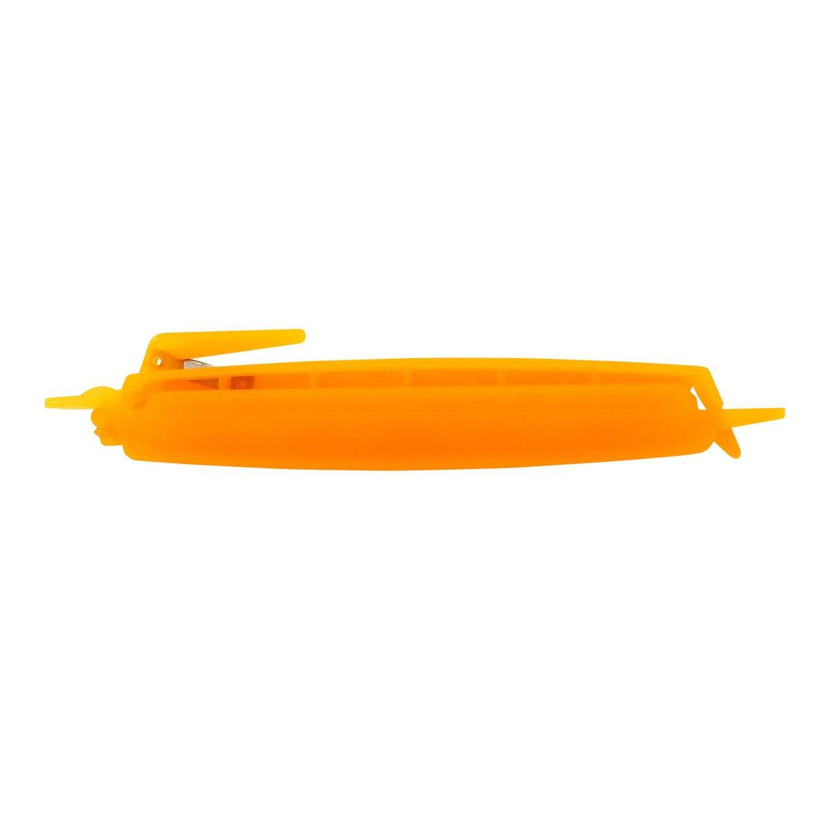 Verschluss-Clip, 125 mm, orange, mit Messer