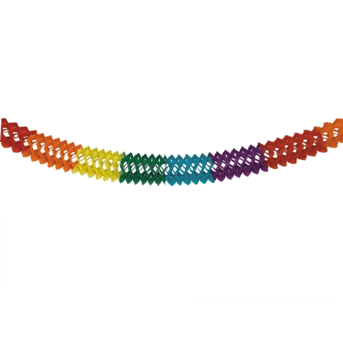 10 Girlande, Papier Ø 16 cm · 6 m "Rainbow"