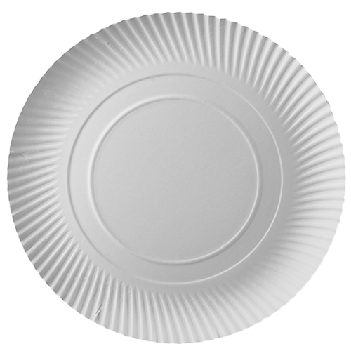 3000 Teller, Pappe "pure" rund Ø 32 cm · 2 cm weiss